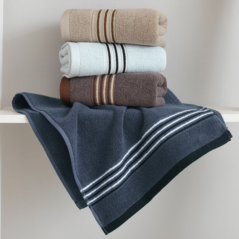 cotton striped towel, view 8 - MRSLM