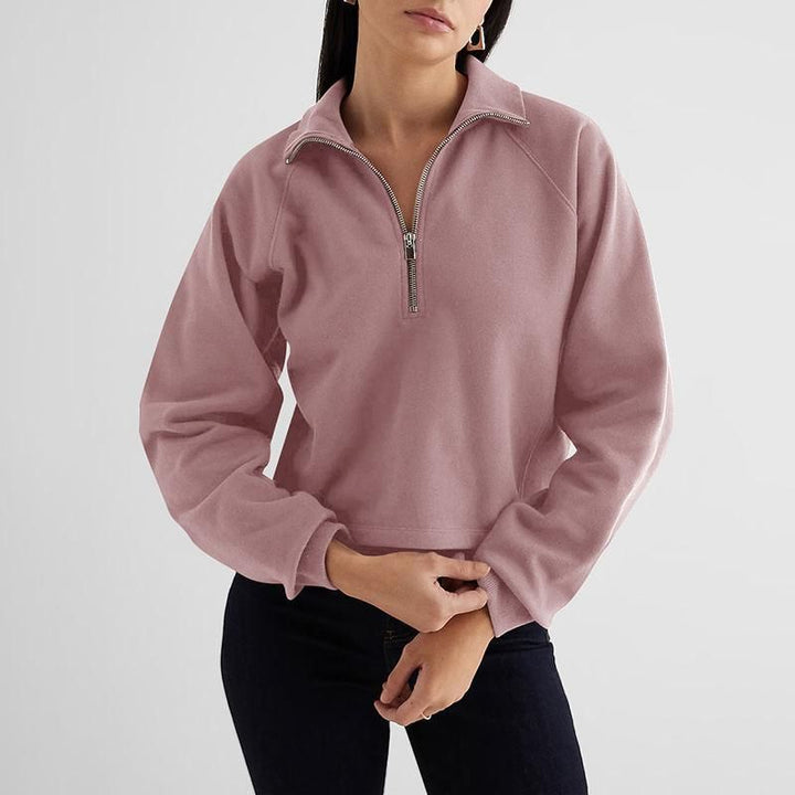Cozy Autumn Fleece Zip-Up Hoodie