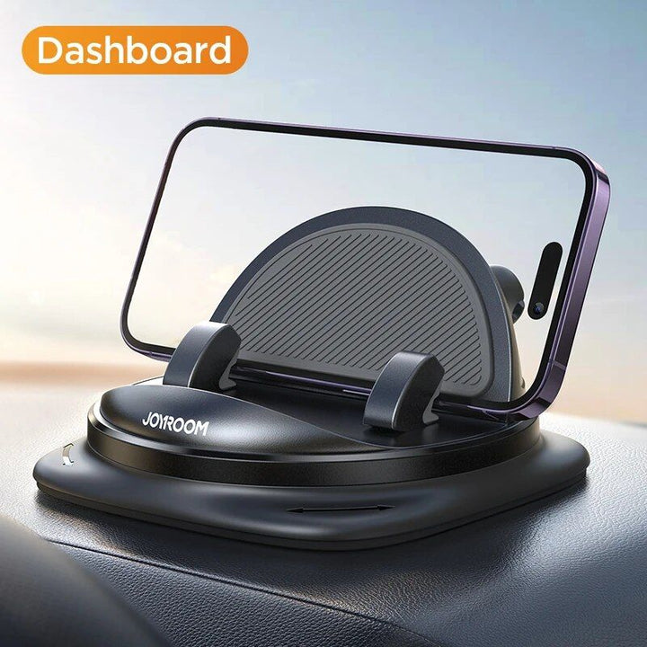 Universal 360° Rotatable Silicone Car Dash Phone Holder with Cable Management