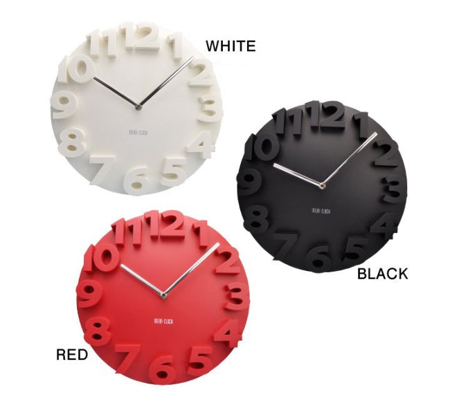3D Digital Silent Wall Clock
