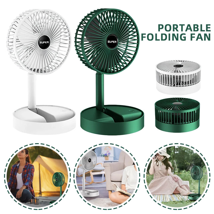 Compact 6-Inch USB Portable Fan with 3-Speed Control