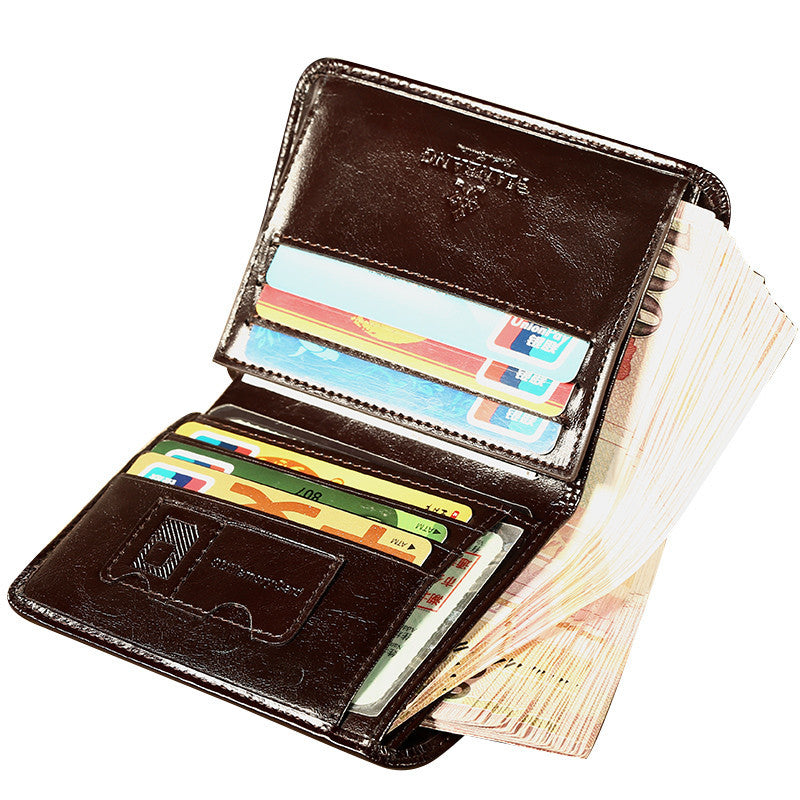 first layer leather wallet, view 3 - MRSLM