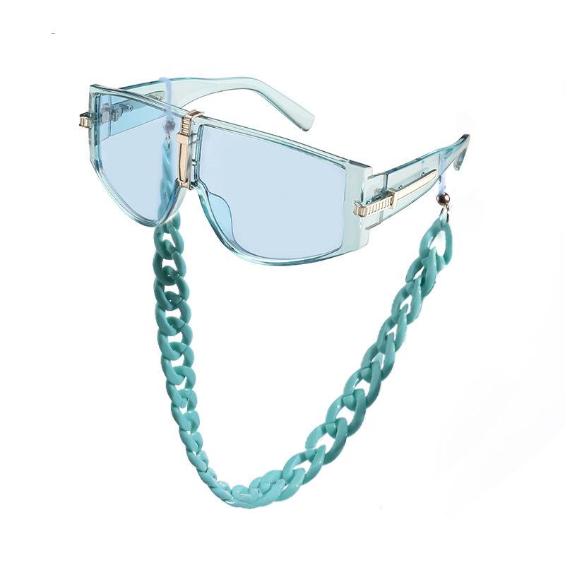 oversized steampunk shield sunglasses, view 7 - MRSLM