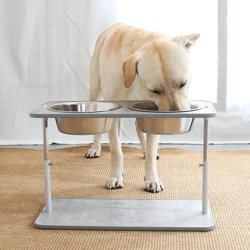 Verstellbare, erhöhte Hundefuttertröge