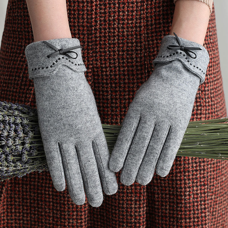 Handschuhe aus Wolle und Kaschmir für Touchscreen-Fahrten