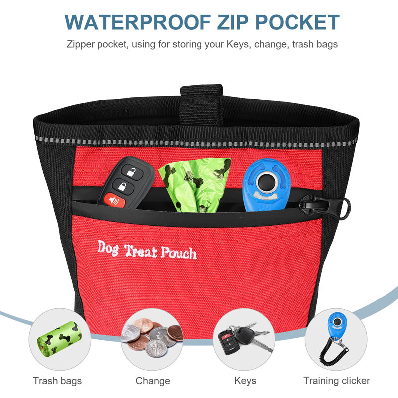 waterproof dog treat pouch, view 3 - MRSLM