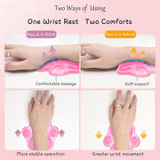 cat paw mouse wrist rest, view 4 - MRSLM