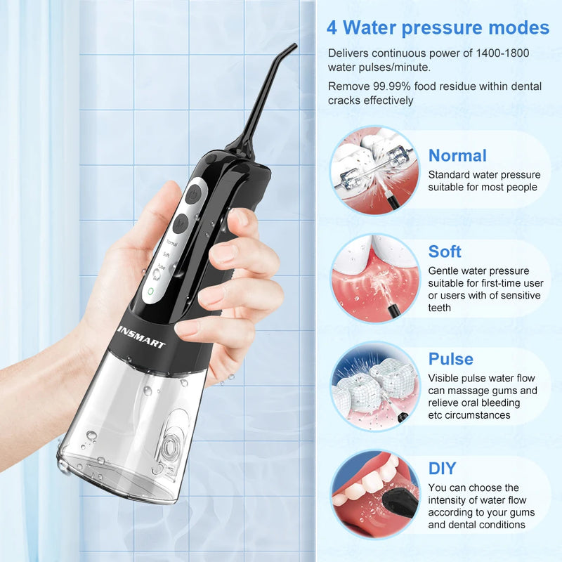 portable waterproof oral irrigator, view 7 - MRSLM