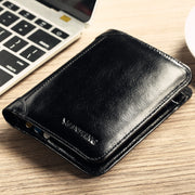 men's leather wallet, view 9 - MRSLM