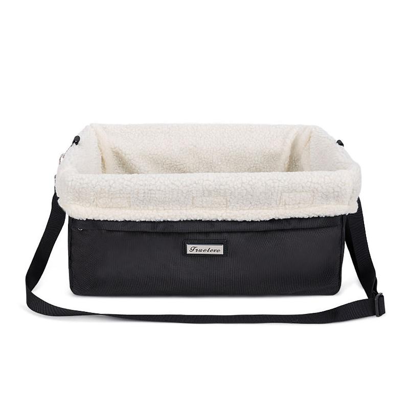 Portable Pet Car Seat - Washable, Foldable, and Secure Travel Bed