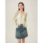 Academy style denim skirt, view 5 - MRSLM