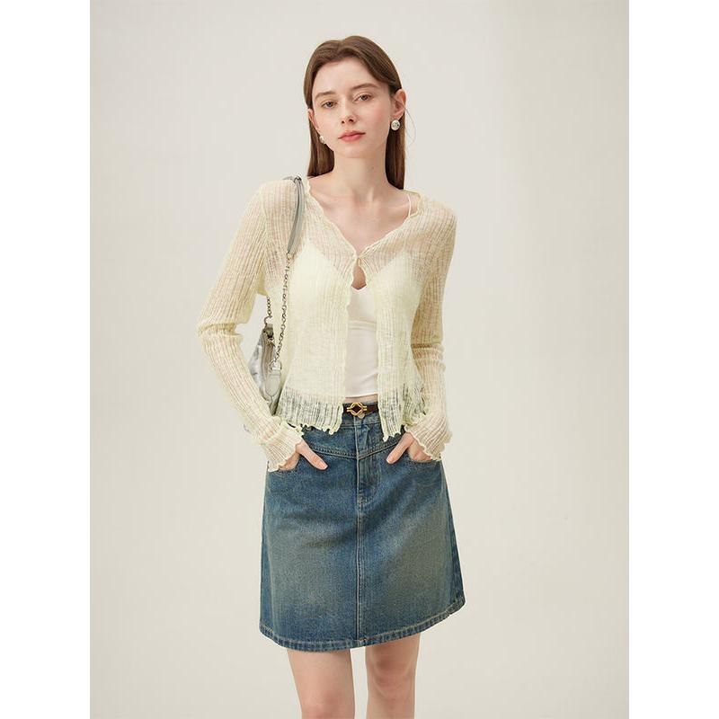 Academy style denim skirt, view 5 - MRSLM