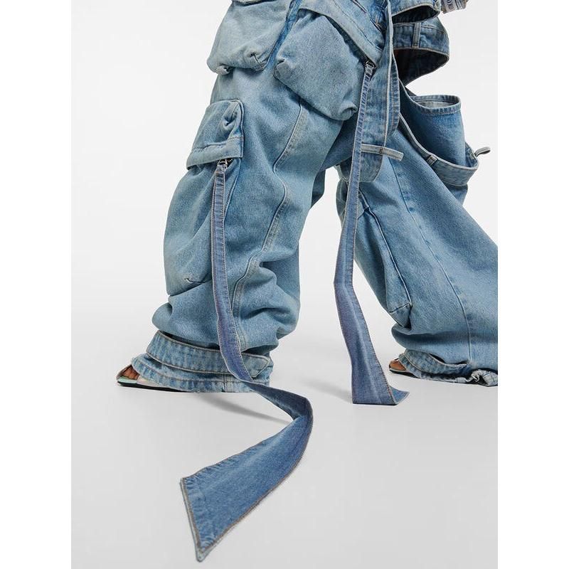 cargo denim trousers, view 5 - MRSLM