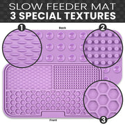 Pet slow feeding silicone placemat, view 9 - MRSLM