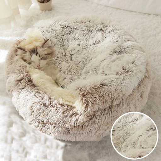 Plush cat bed, view 3 - MRSLM