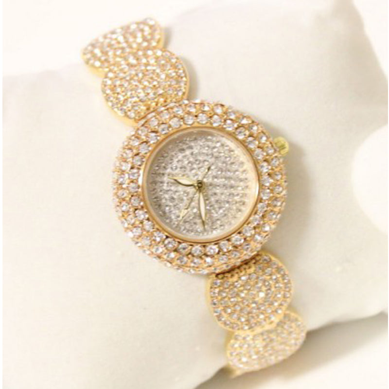 Steel Band Crystal Full Diamond Watch