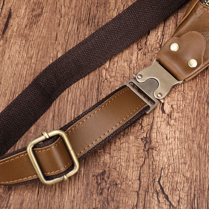 pochete de couro para celular masculino