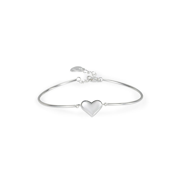 Light Luxury Whole Body Sterling Silver Love Bracelet Ins Niche Design