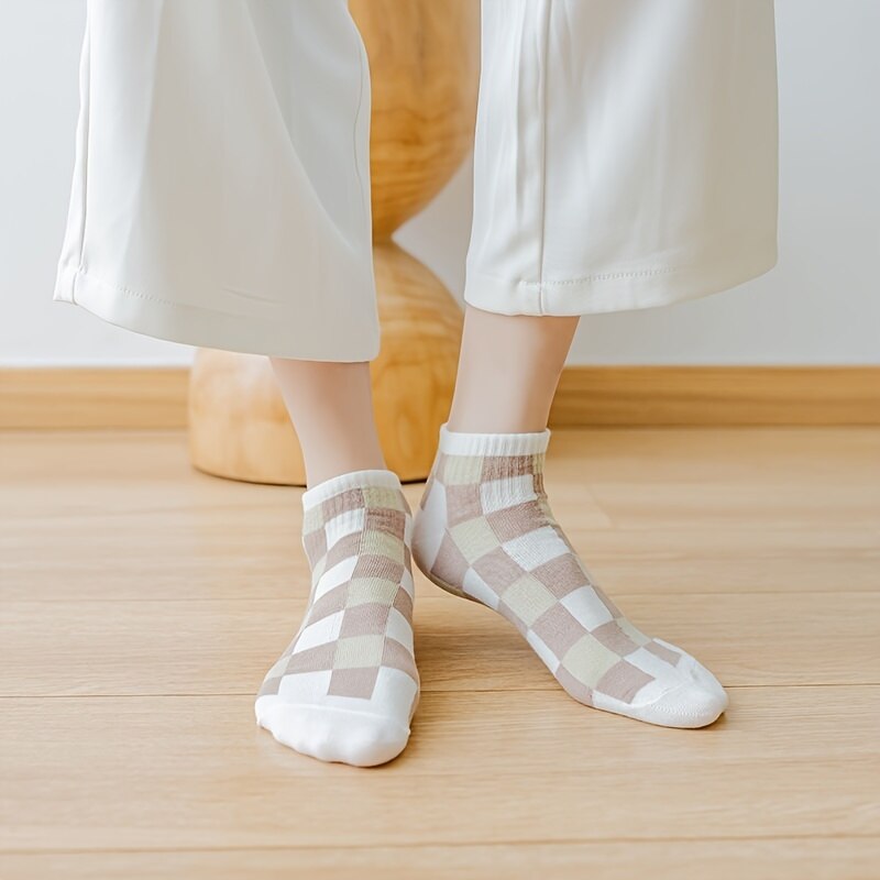 5 Paar niedliche Teddybär-Knöchelsocken – bequeme kurze Socken