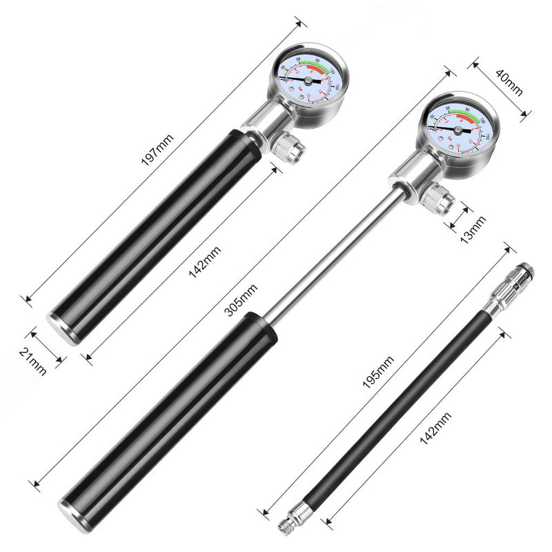 Portable high-pressure mini bike pump, view 4 - MRSLM
