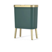 golden high-foot trash can, view 2 - MRSLM