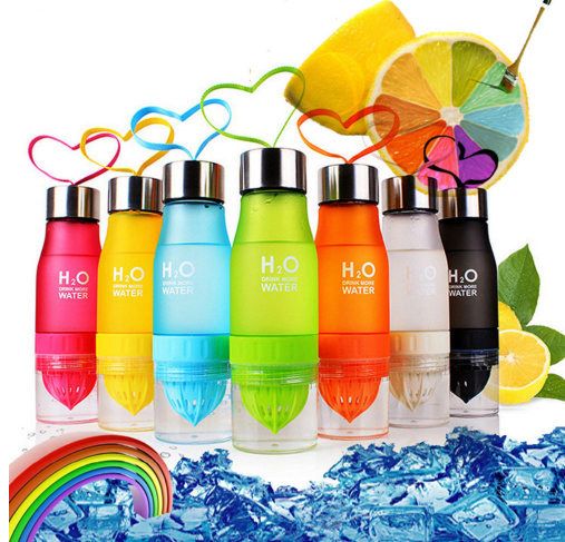 colorful frosted plastic water bottle - MRSLM