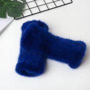 Comfortable winter fur half finger gloves, view 14 - MRSLM