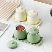 elegant ceramic spice jar set, view 6 - MRSLM