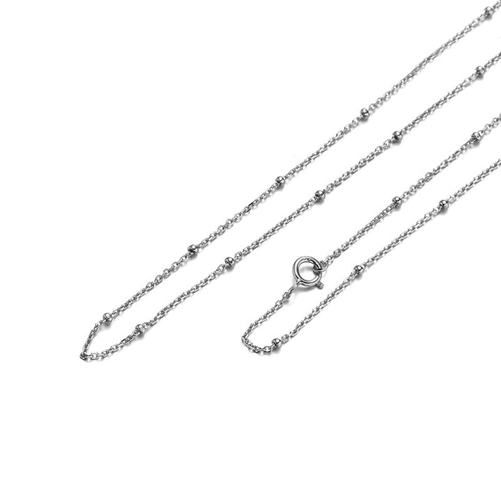 Necklace Accessories Silver Cross Car Flower Bare Chain