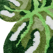 Monstera leaf tufted rug, view 6 - MRSLM