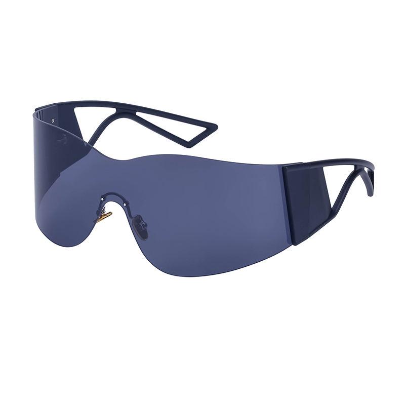 oversized rimless sunglasses, view 3 - MRSLM