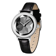 casual ladies quartz watch leather strap, view 5 - MRSLM