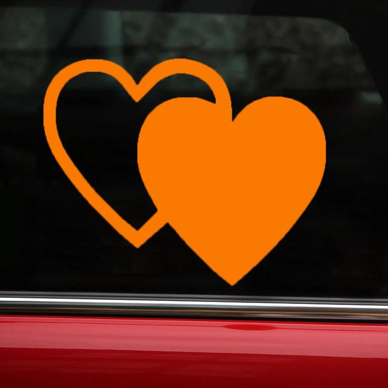 reflective love heart decals, view 5 - MRSLM