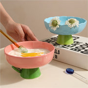elevated ceramic cat bowl, view 7 - MRSLM