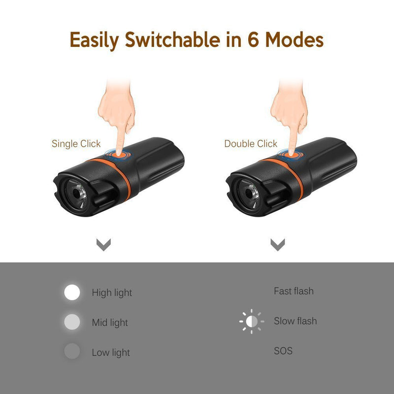 USB Bicycle Light Mountain Bike Charging Headlight
