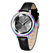 casual ladies quartz watch leather strap, view 7 - MRSLM