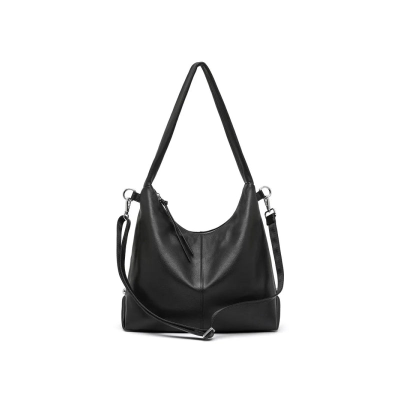 genuine leather large capacity shoulder bag, view 2 - MRSLM