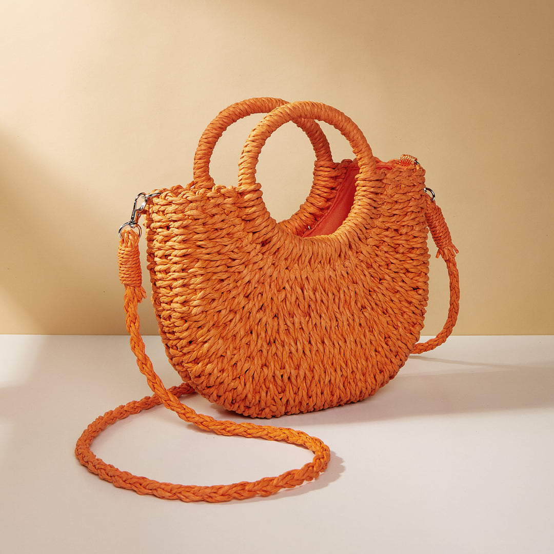 Stylish Straw Crossbody Bag