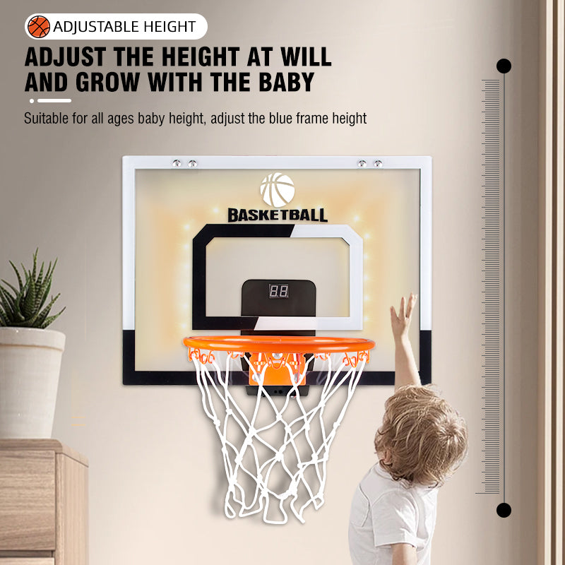 wall-mounted basketball hoop with score counter, view 9 - MRSLM