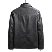 Men's thin faux leather jacket, view 8 - MRSLM