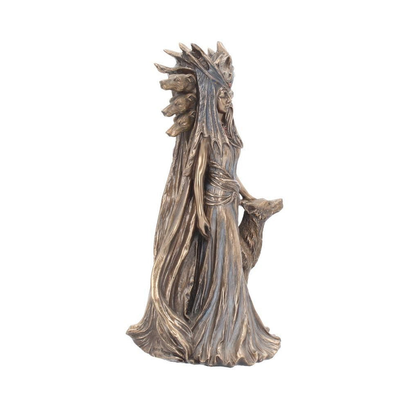 Estátua da Deusa Hécate e Cachorro em Resina - Artesanato