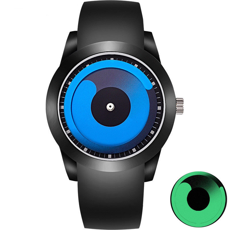 men's whirlpool dial silicone strap watch, view 7 - MRSLM