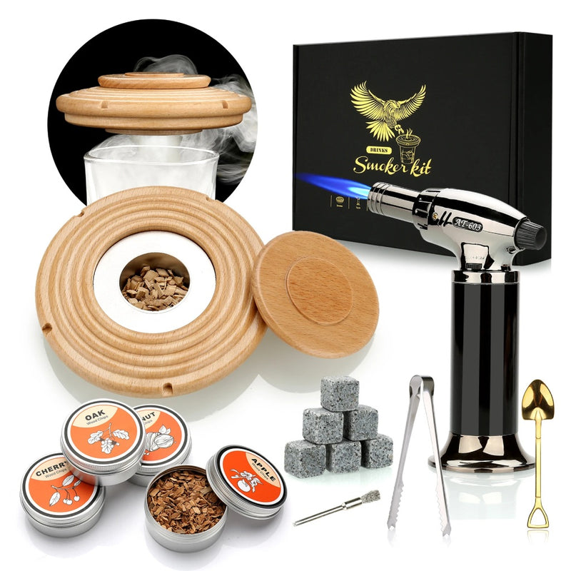 cocktail smoker kit with torch, view 2 - MRSLM