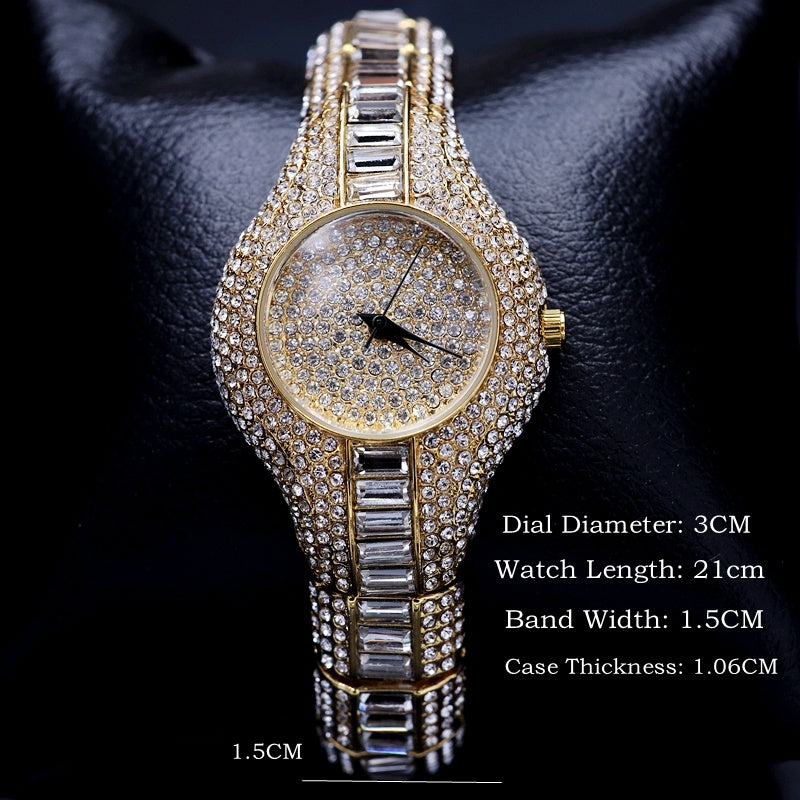 ladies watch with diamonds and colorful stones, view 8 - MRSLM