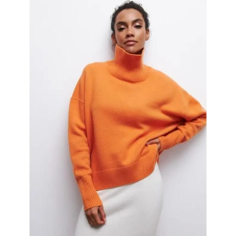 women's turtleneck sweater, view 26 - MRSLM