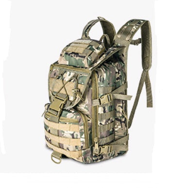 Outdoor-Bergsteigerrucksack für Herren, multifunktionaler, wasserdichter taktischer Rucksack, Angriffsrucksack, Armee-Fan-Rucksack, Tarnrucksack