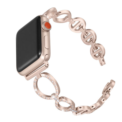 diamond chain steel smartwatch band - MRSLM