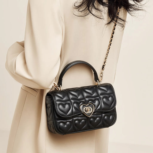 Women's split leather chain crossbody bag - MRSLM