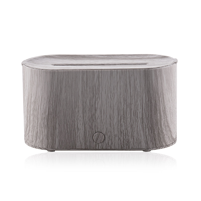 wood grain flame humidifier USB essential oil diffuser, view 2 - MRSLM