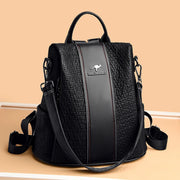 soft PU leather backpack, view 3 - MRSLM